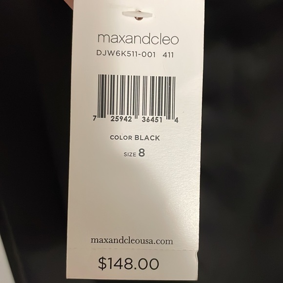 Maxandcleo Black Ruffle Side Dress w/ slit front - Picture 7 of 9